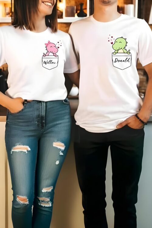 “Willow & Donald” Couple T-Shirt (Pack of 2)