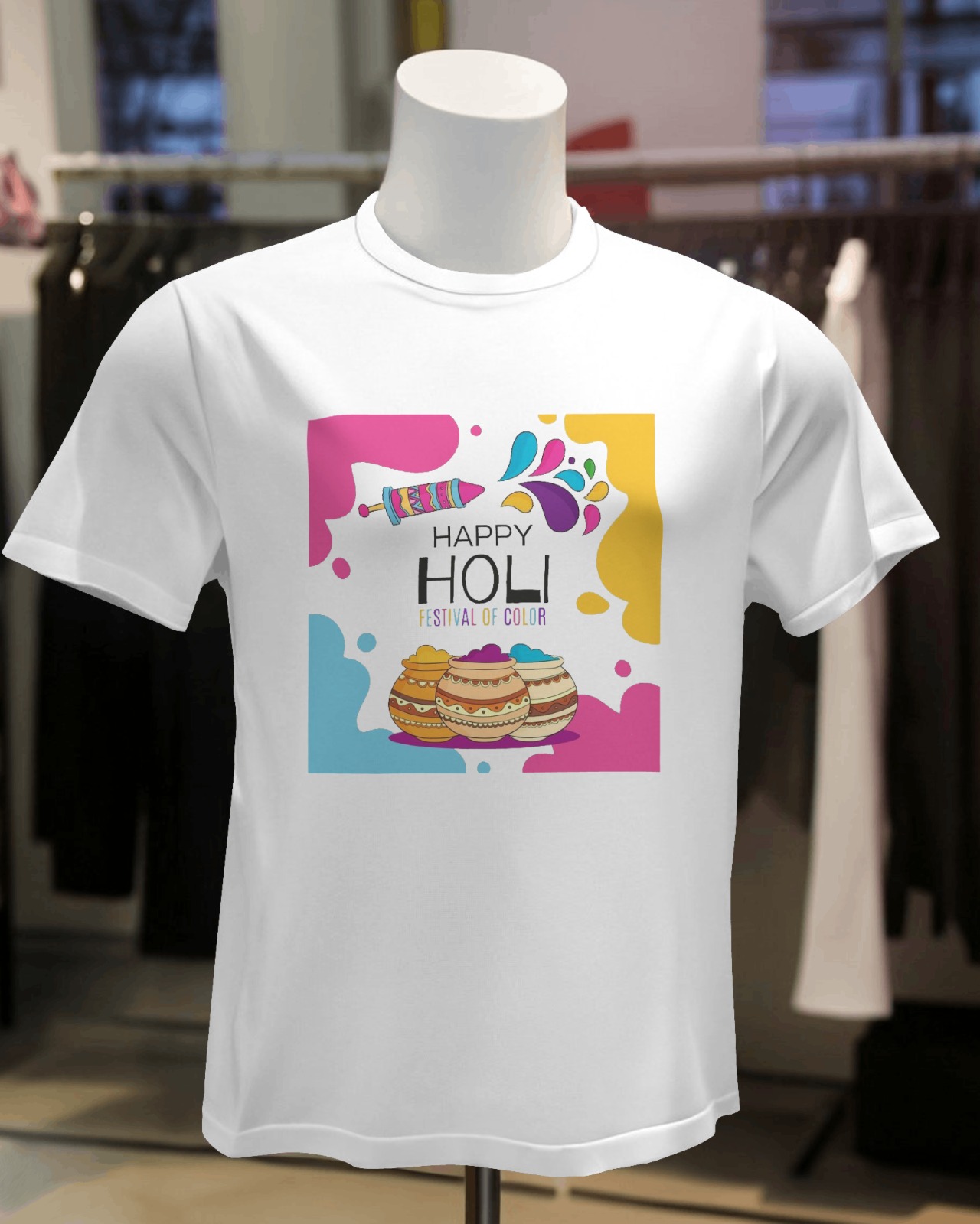 "Happy Holi Festival Of Color" Holi T-Shirt
