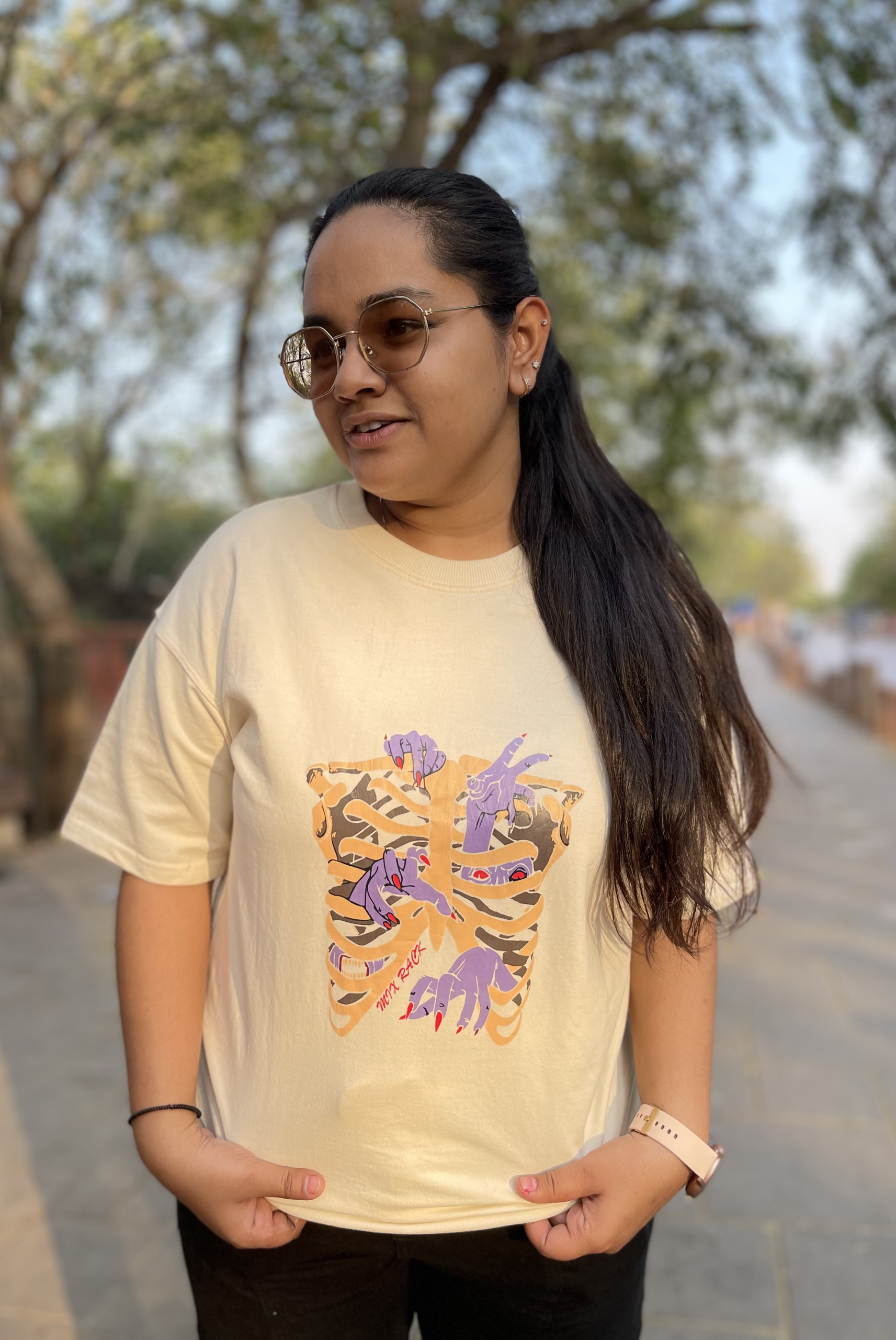 Death Has No Power Oversized T-Shirt - Image 2