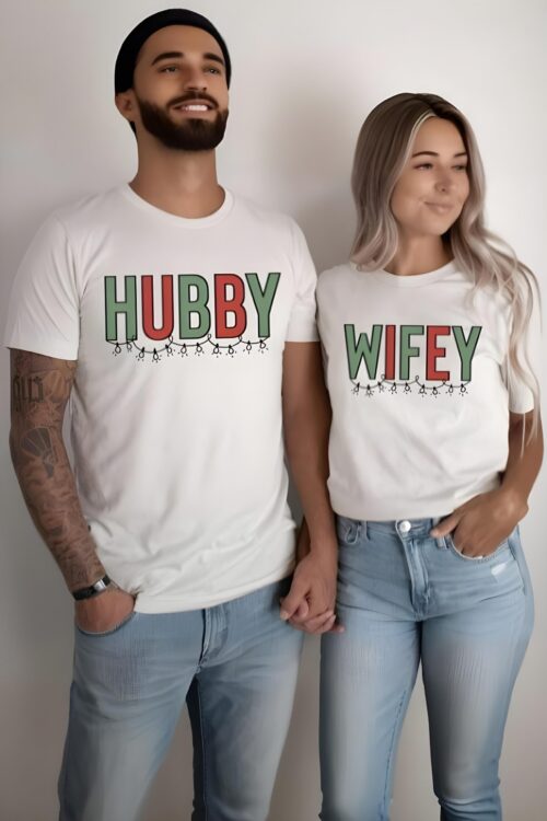 “Hubby & Wifey” Couple T-Shirt (Pack of 2)
